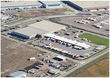 Overhead view of THI real estate in Calgary