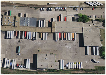 Overhead view of THI real estate in Edmonton